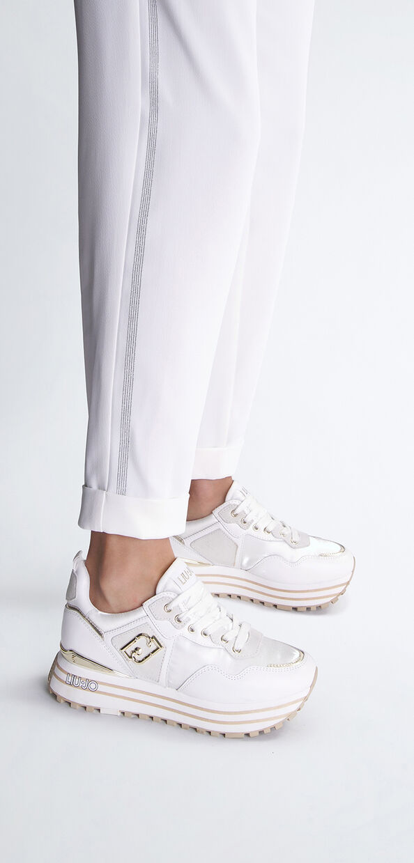 Liu Jo Sneakers platform in pelle e nylon